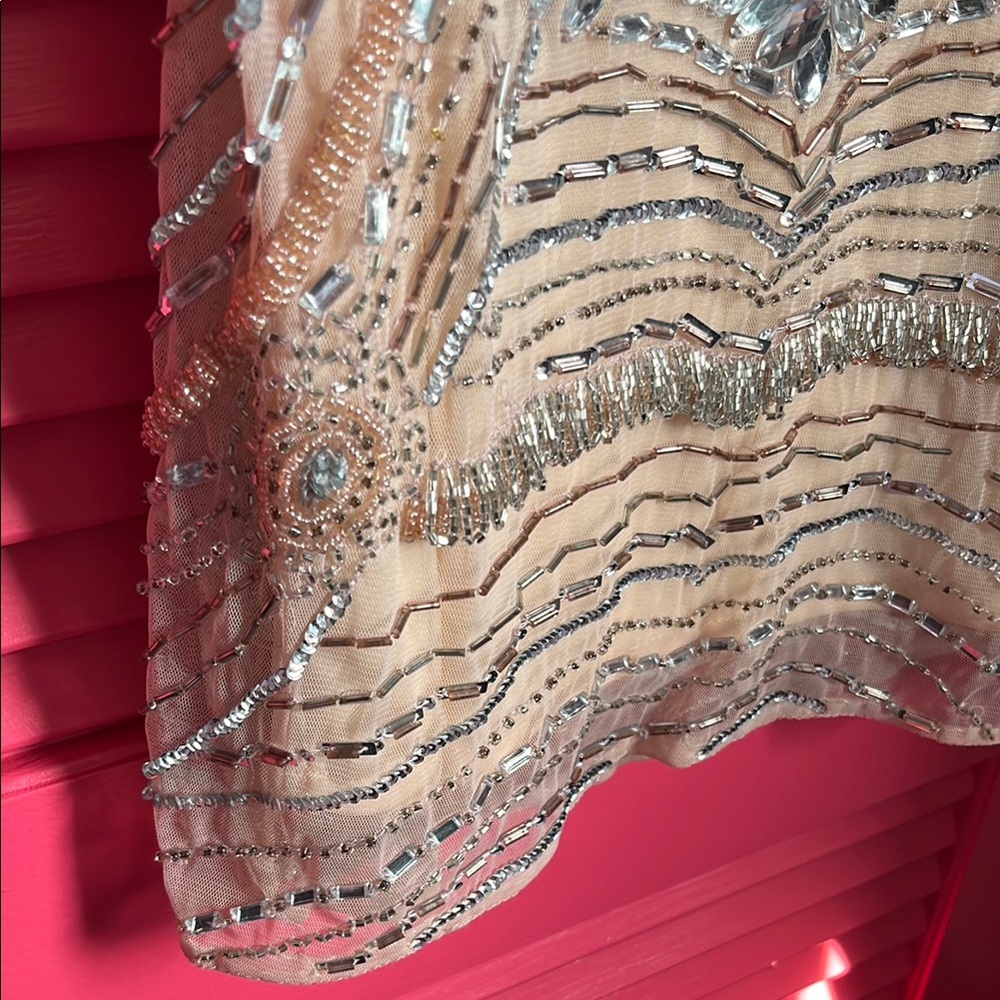 NWT Primavera Couture Gold and Silver Embellished Dress - Picture 7 of 17